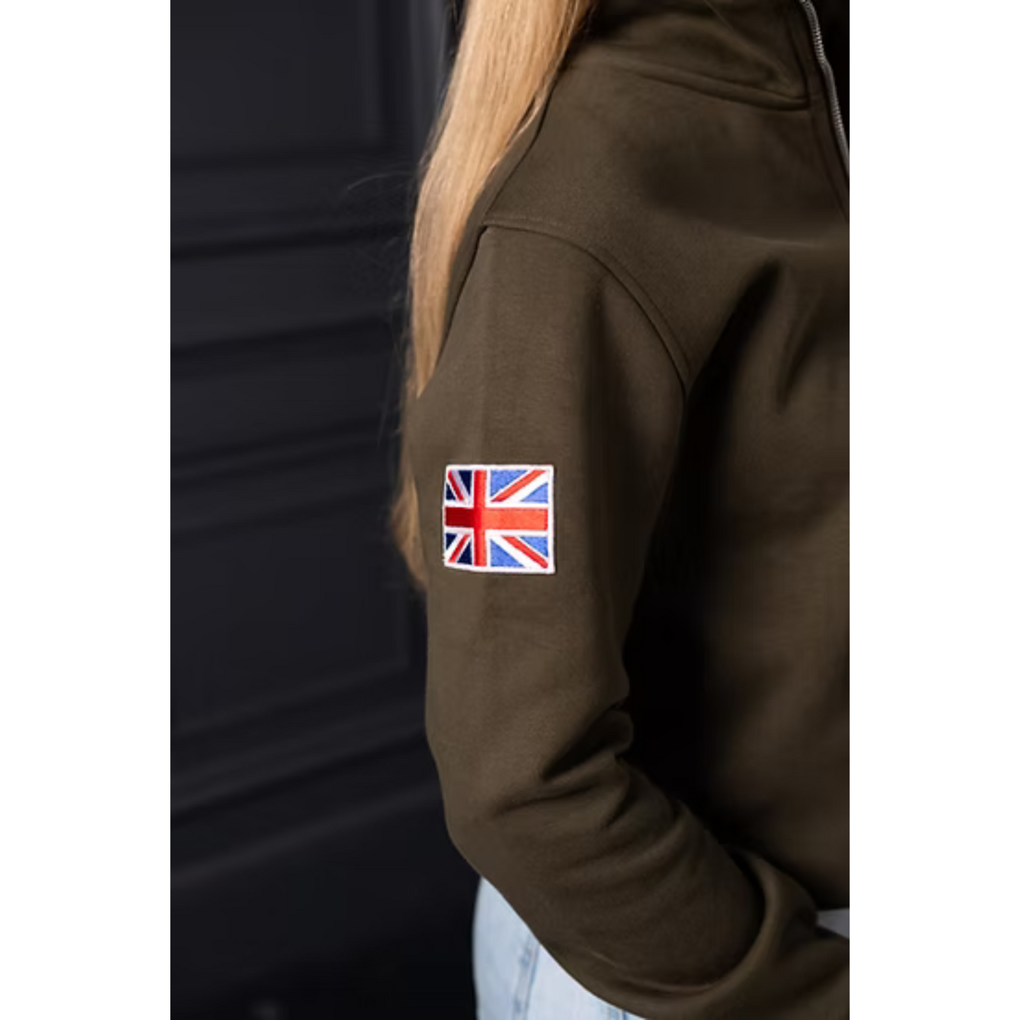 P.O.S.H. Country Unisex Tidal Monogram Quarter Zip Sweatshirt