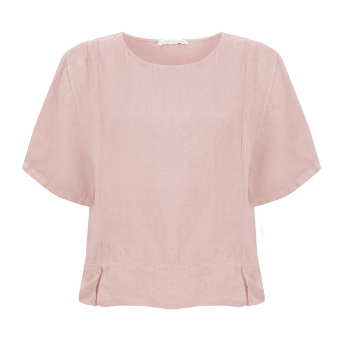 Amazing Woman Lucie Short Sleeve Linen Top