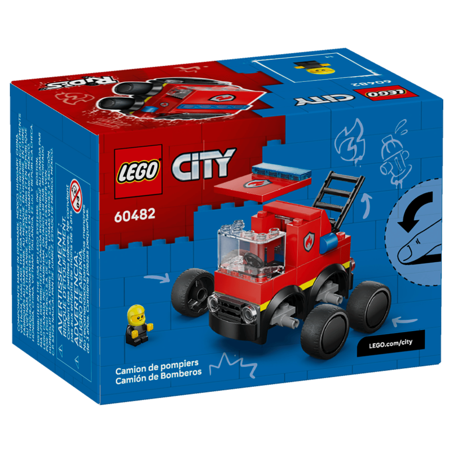 Lego City Rides Fire Truck 60482