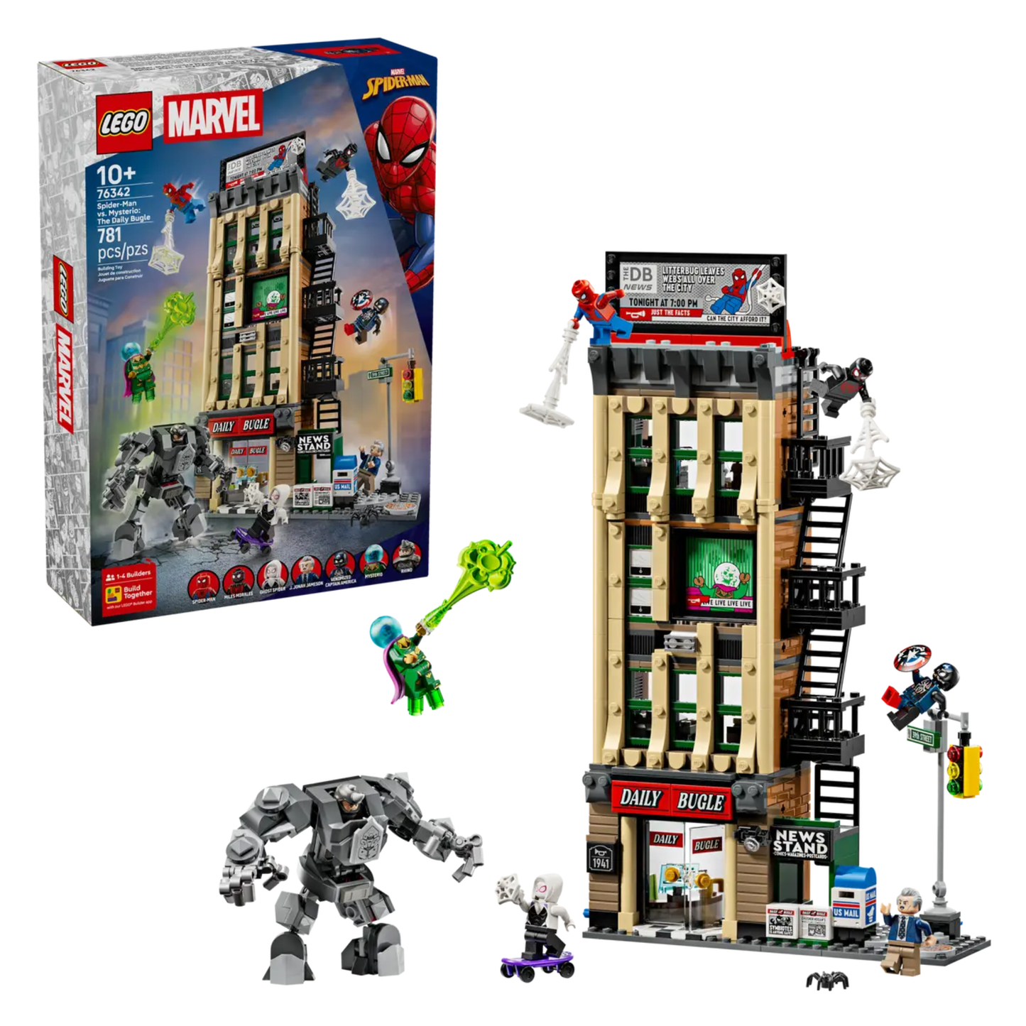 Lego Marvel Spider-Man vs. Mysterio: The Daily Bugle 76342