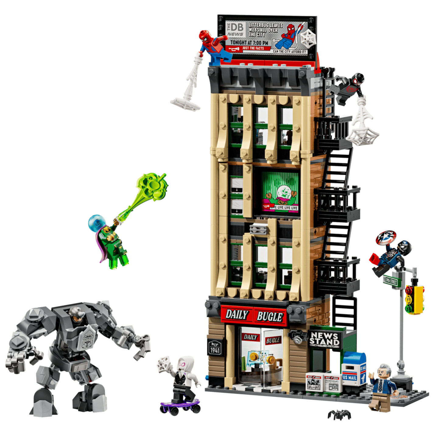 Lego Marvel Spider-Man vs. Mysterio: The Daily Bugle 76342