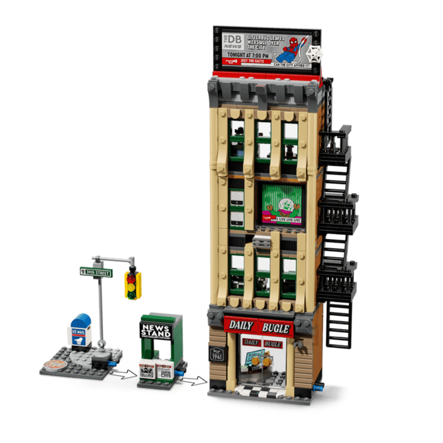 Lego Marvel Spider-Man vs. Mysterio: The Daily Bugle 76342