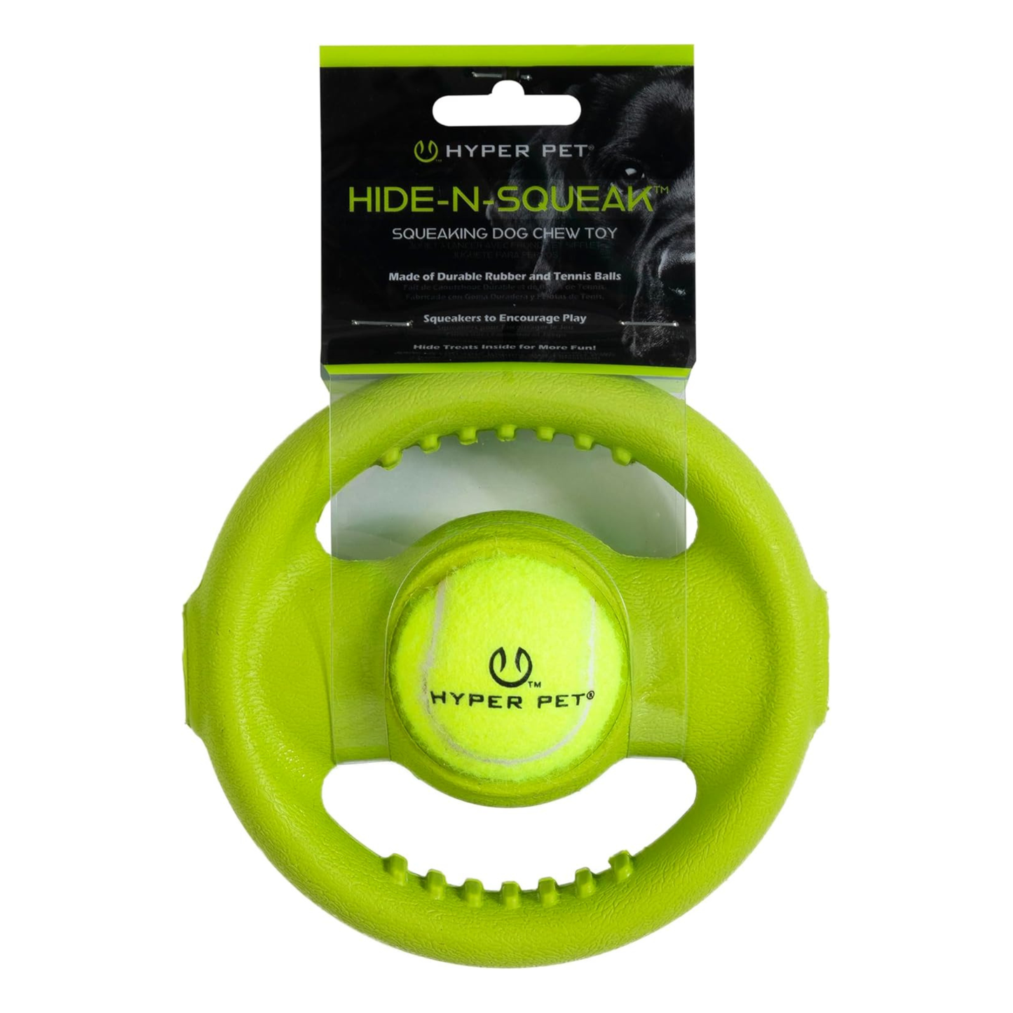 Hyper Pet Hide-N-Squeak Wheel Dog Toy