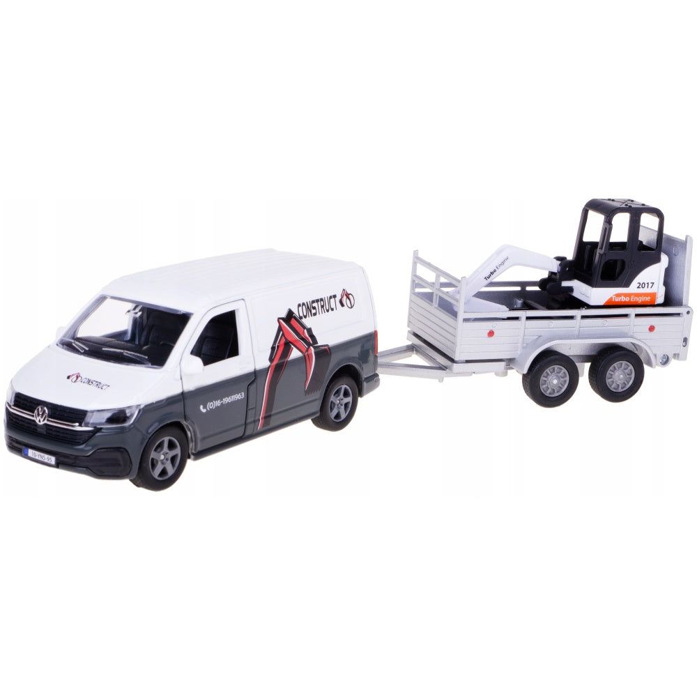 Kids Globe VW Transporter W/Mini Digger