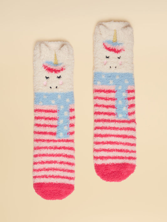 Joules Girls Fluffy Socks