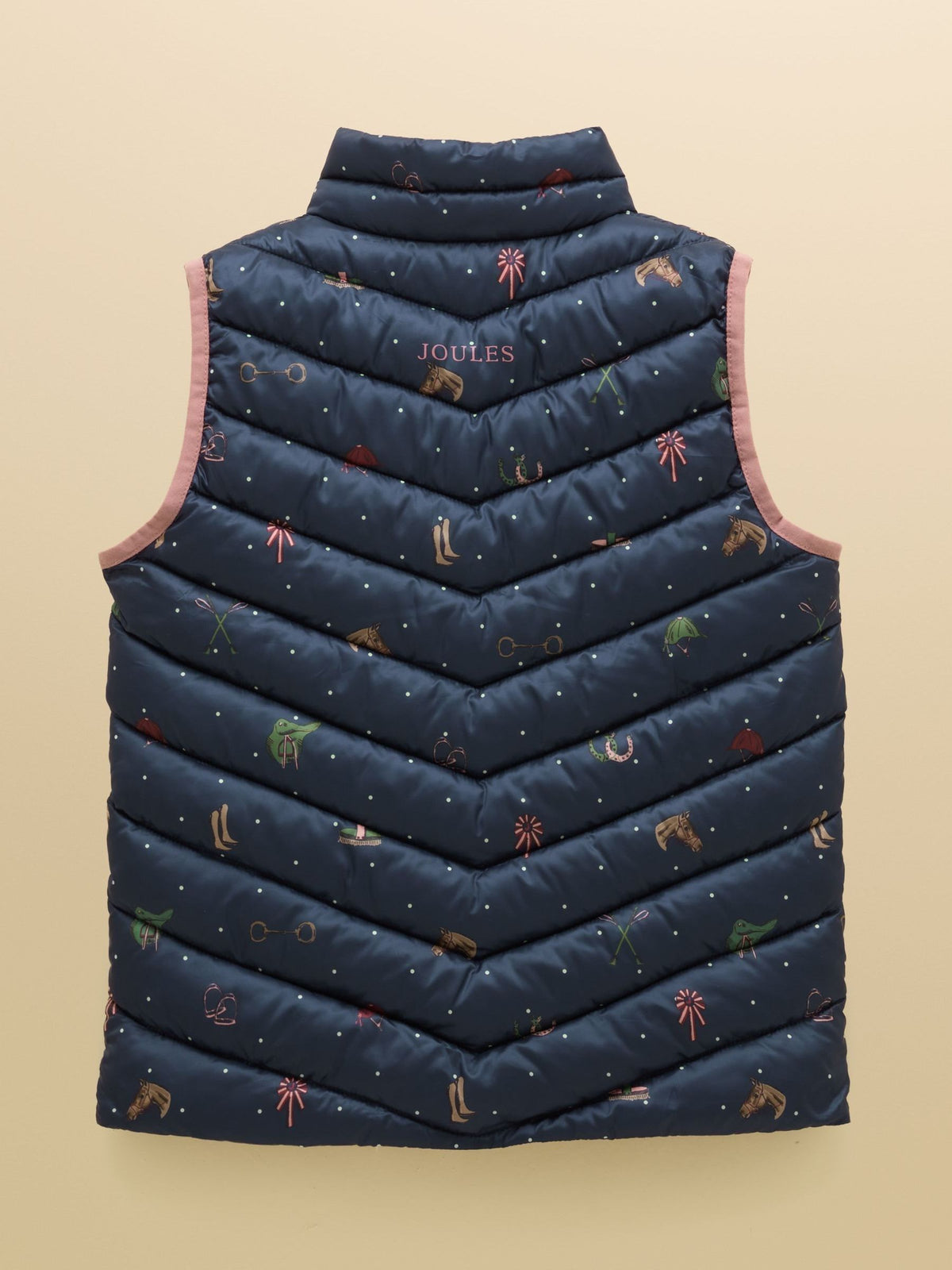 Joules Girls Crofton Showerproof Quilted Gilet