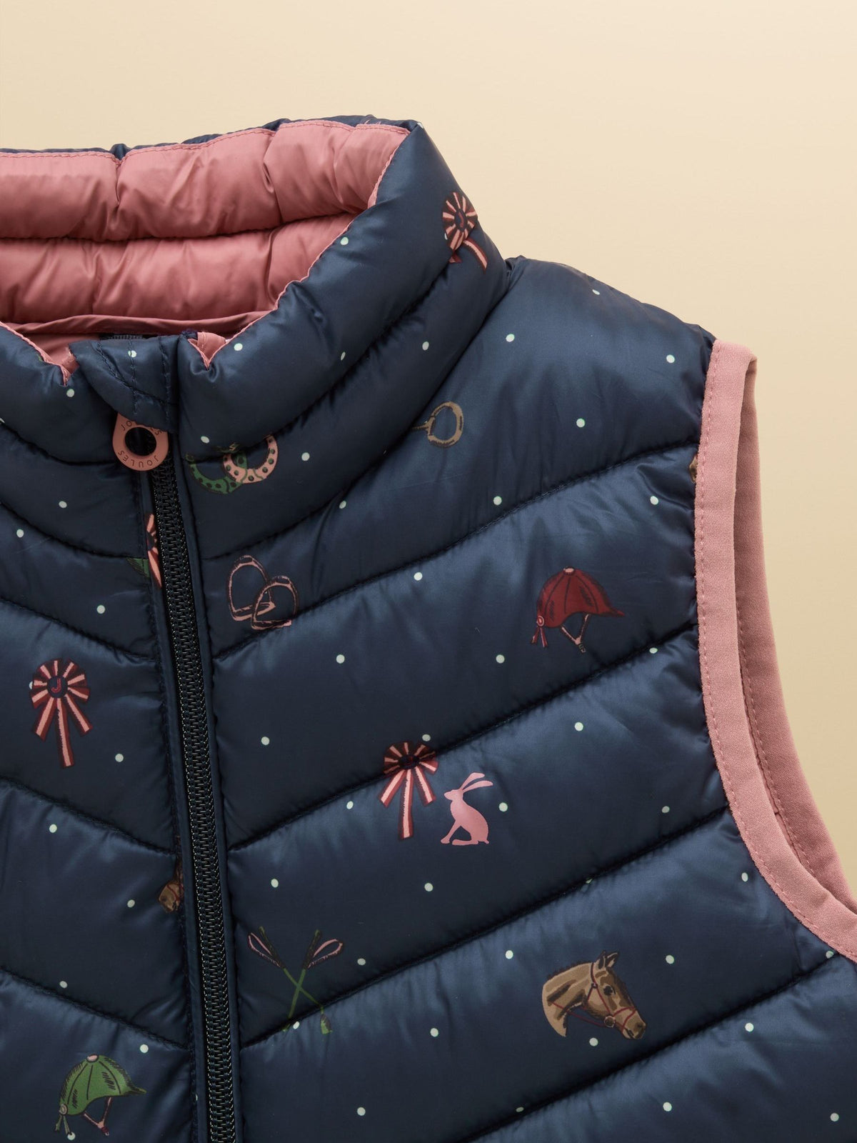 Joules Girls Crofton Showerproof Quilted Gilet