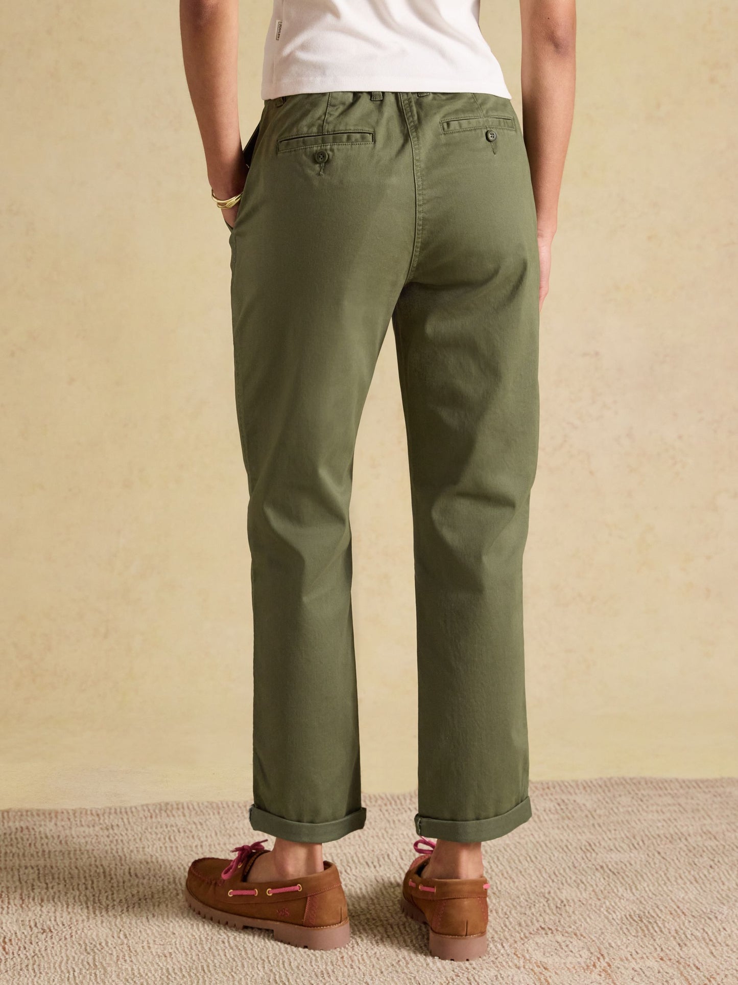 Joules Slim Fit Women's Chino Trouser with Elasticated Waist