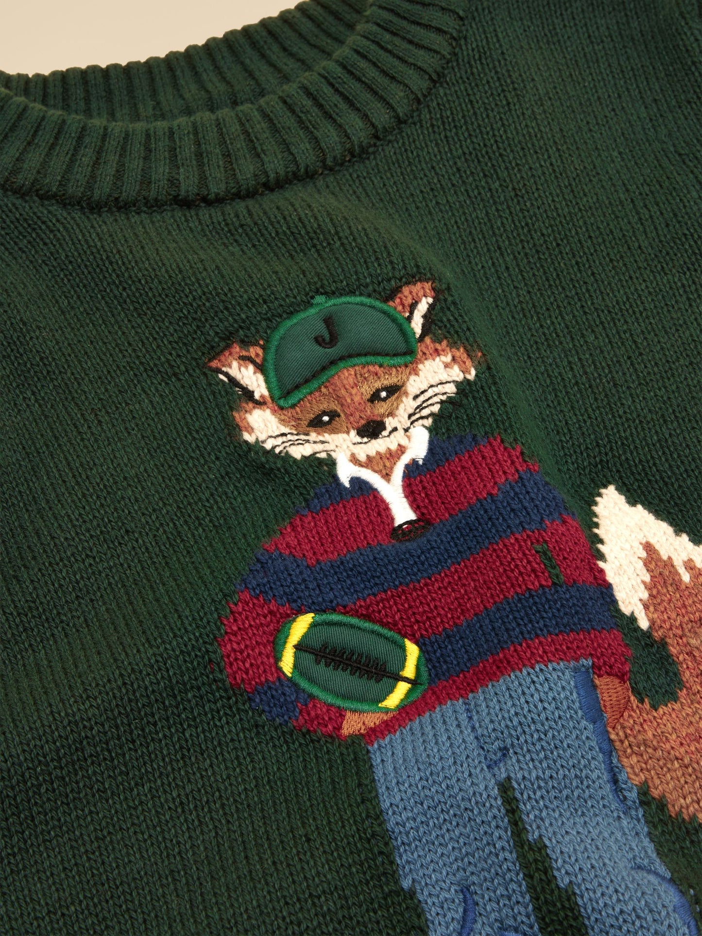Joules Boys Intarsia Jonty Fox Knit Jumper