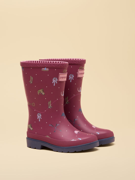 Joules Girls Printed Wellies