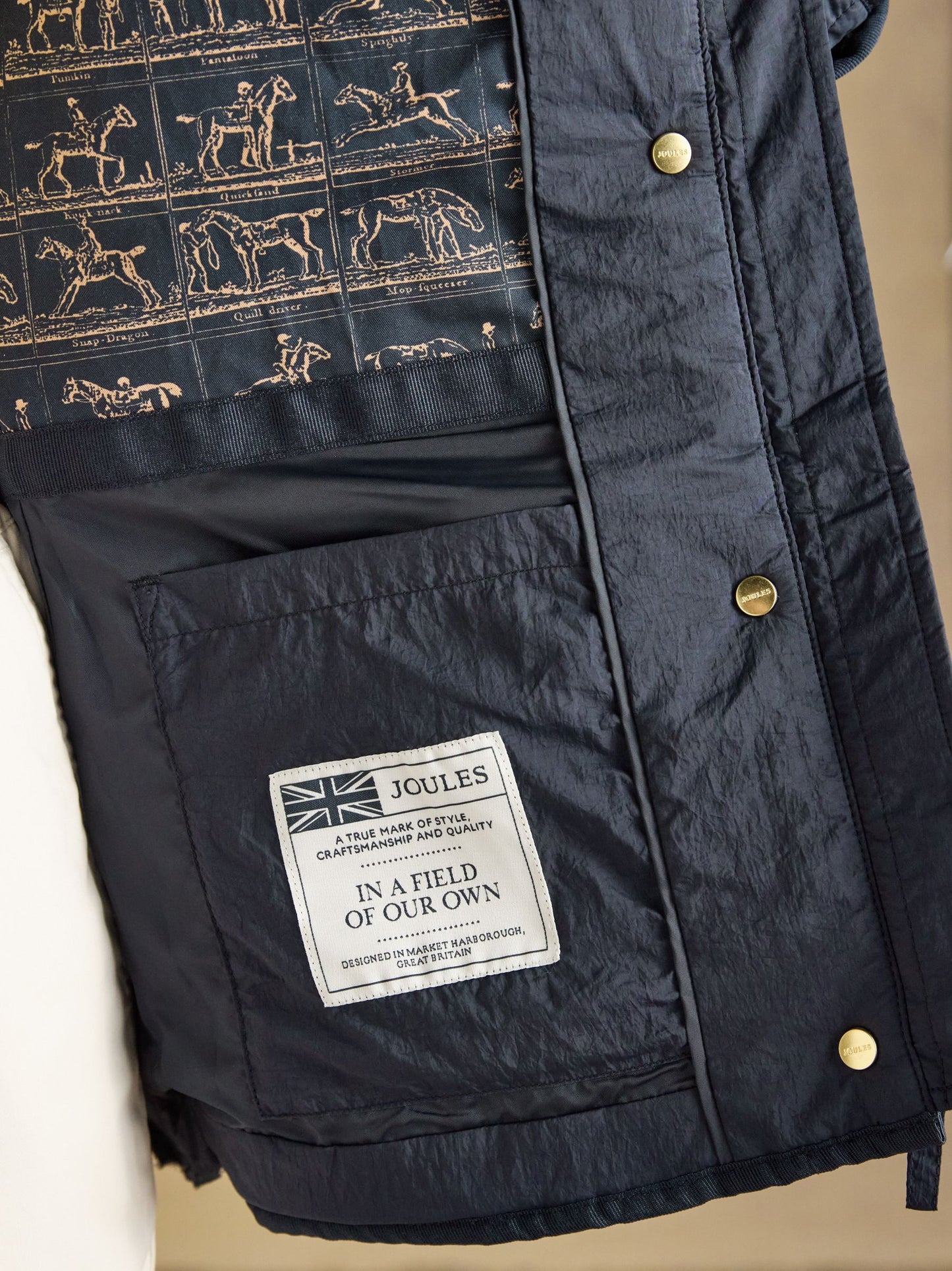 Joules Highclere Showerproof Diamond Quilted Jacket
