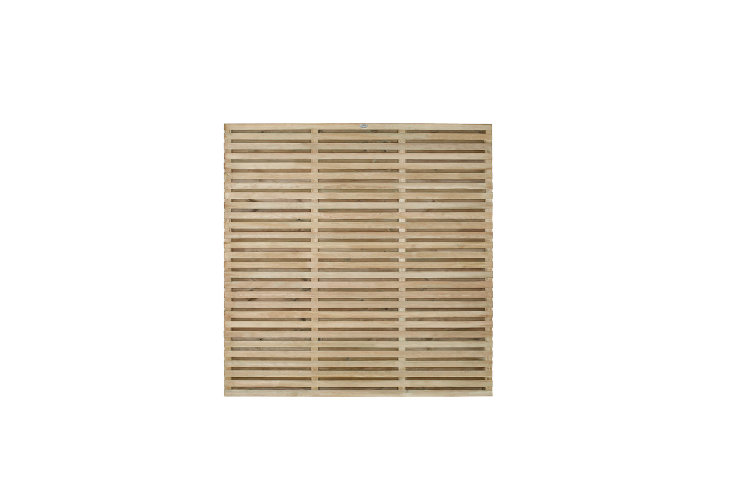 Forest Garden Pressure Treated Contemporary Double Slatted Fence Panel