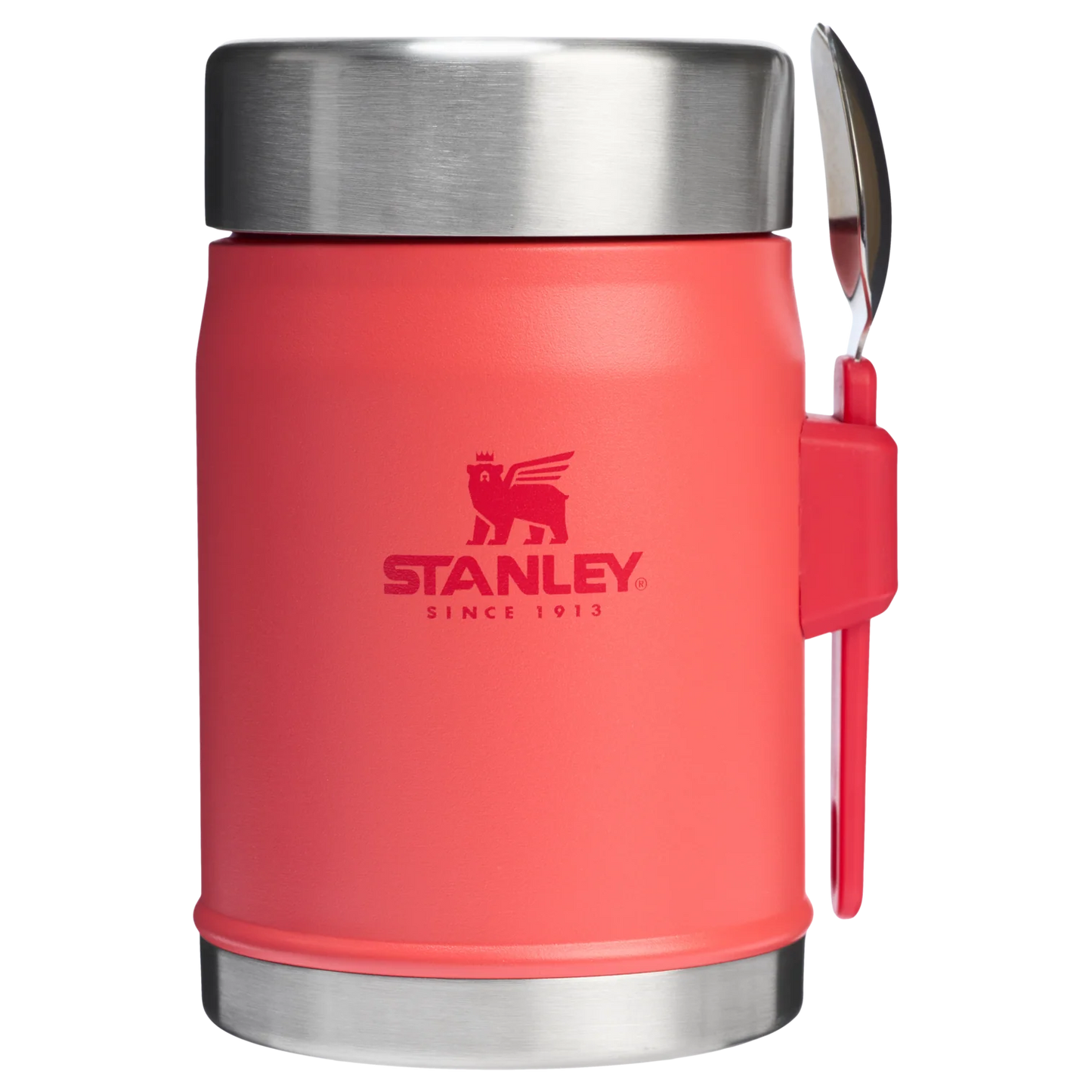 Stanley Classic Legendary Food Jar and Spork 400ml - Hot Coral (Limited Edition)
