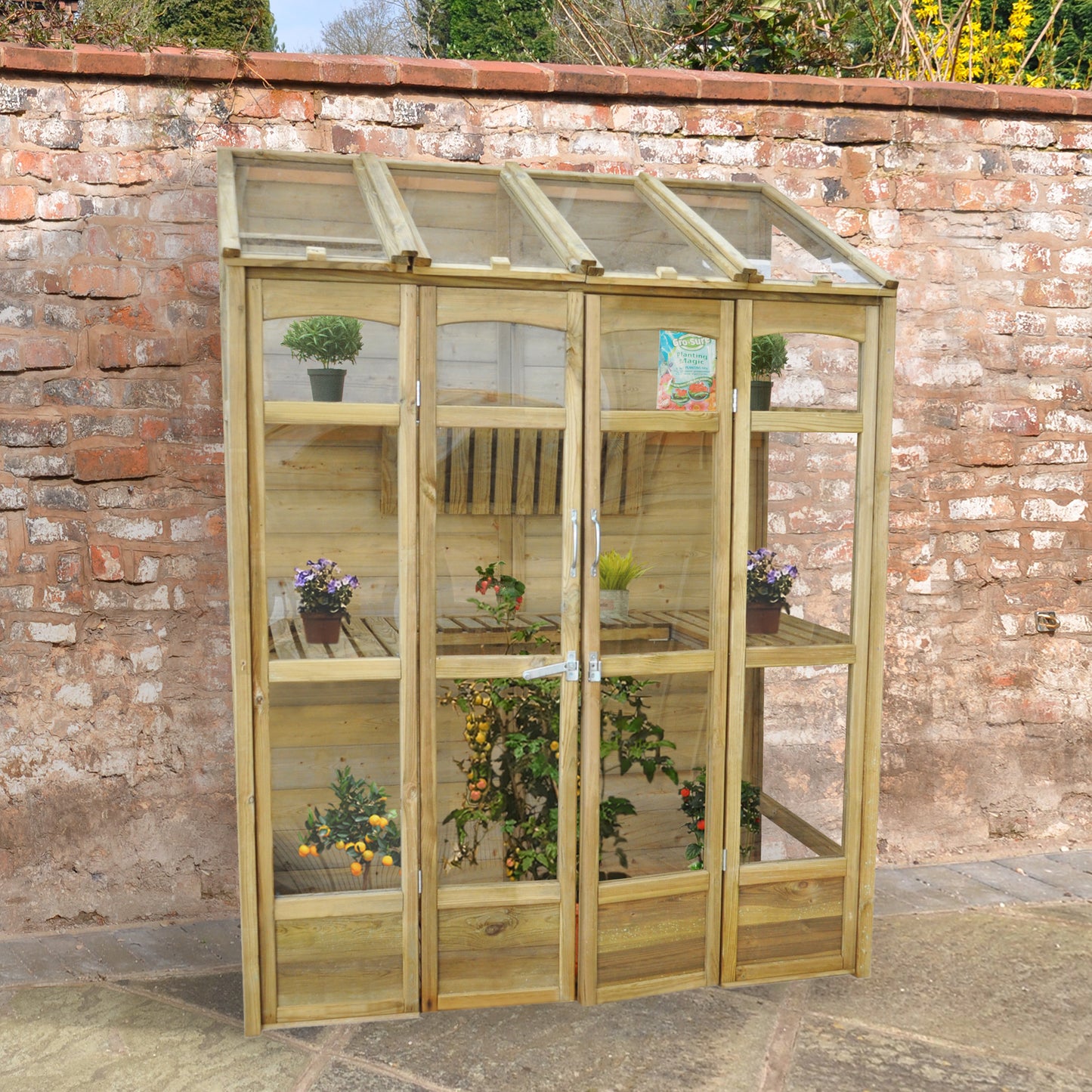 Forest Garden Victorian Tall Wall Greenhouse