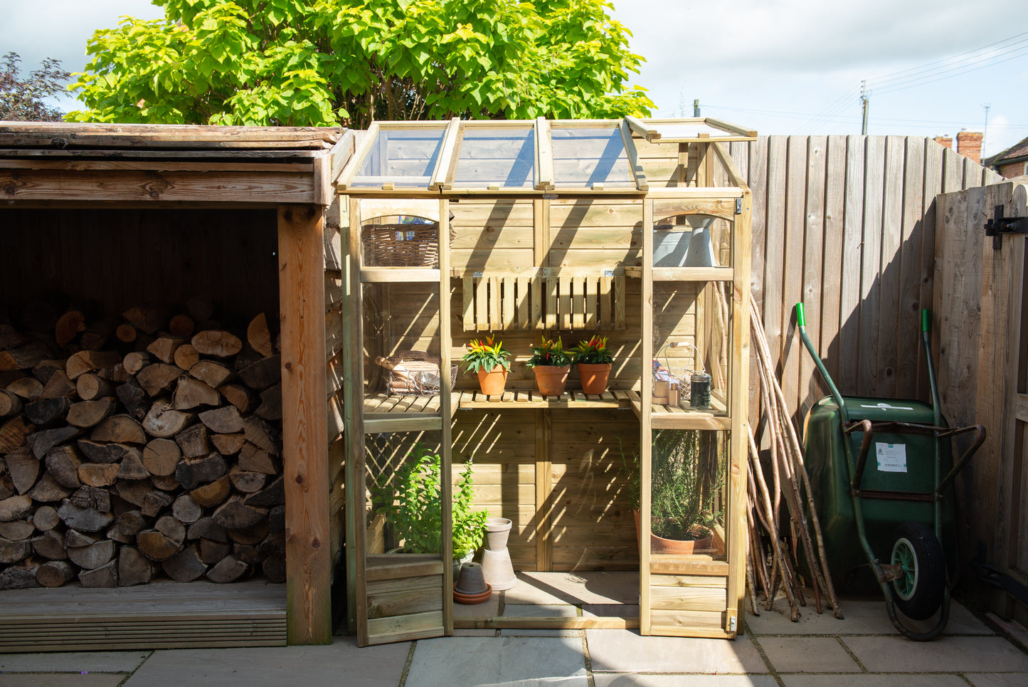 Forest Garden Victorian Tall Wall Greenhouse