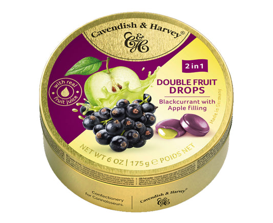 Cavendish & Harvey Double Fruit Drops – Blackcurrant & Apple