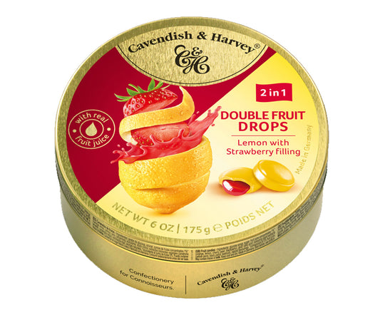 Cavendish & Harvey Double Fruit Drops – Lemon with Strawberry