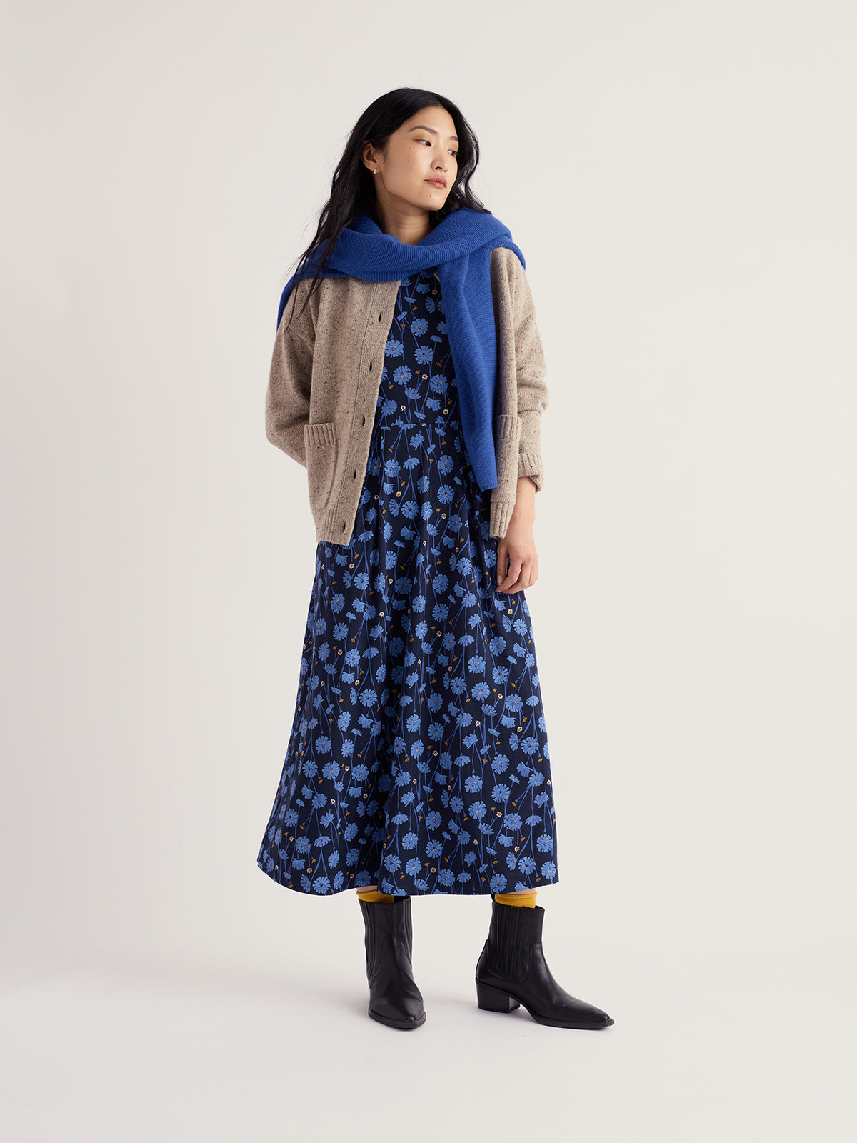 Seasalt Veronica 3/4 Sleeve Midi Dress