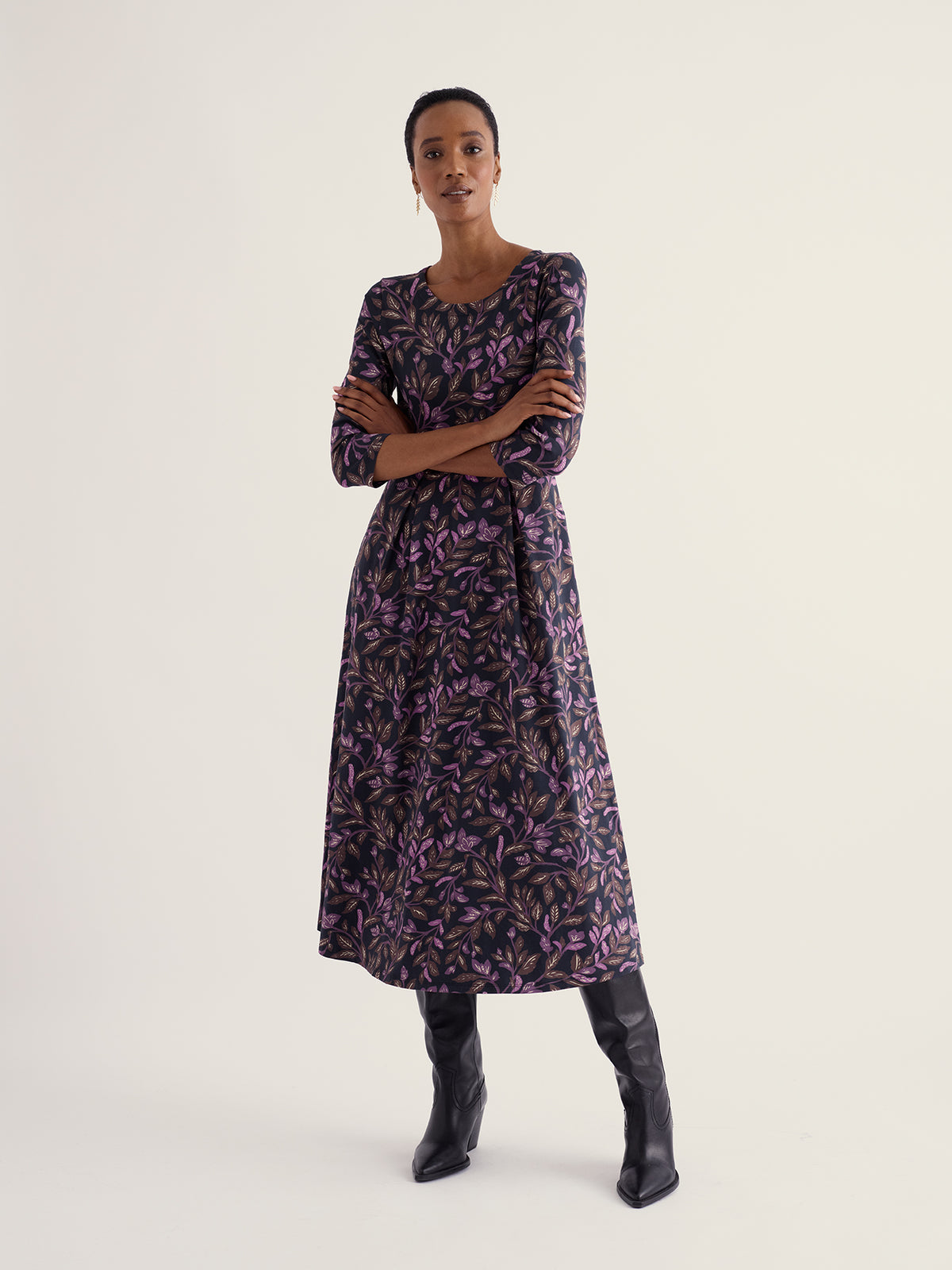 Seasalt Veronica 3/4 Sleeve Midi Dress