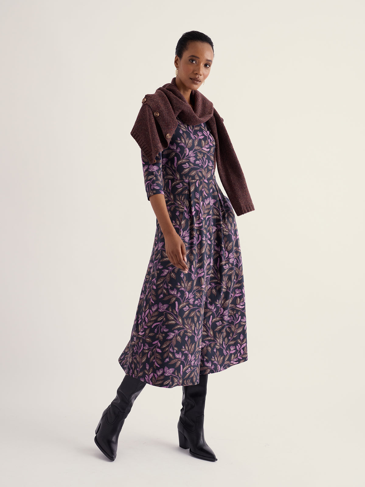 Seasalt Veronica 3/4 Sleeve Midi Dress