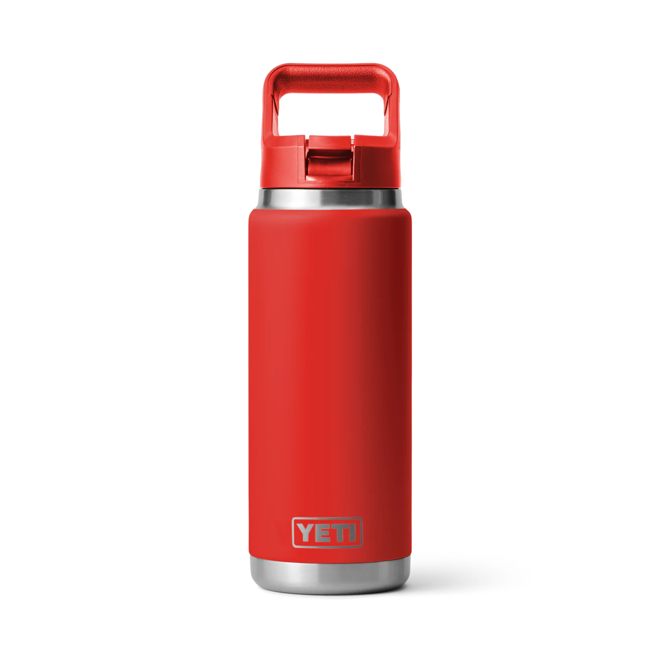 YETI Rambler 26 oz (769 ml) Bottle with Colour-Matched Straw Cap - Rescue Red