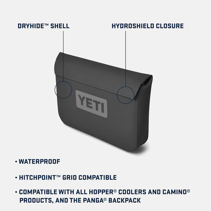 YETI 3L Waterproof Sidekick Dry Gear Case - Olive King Crab Orange
