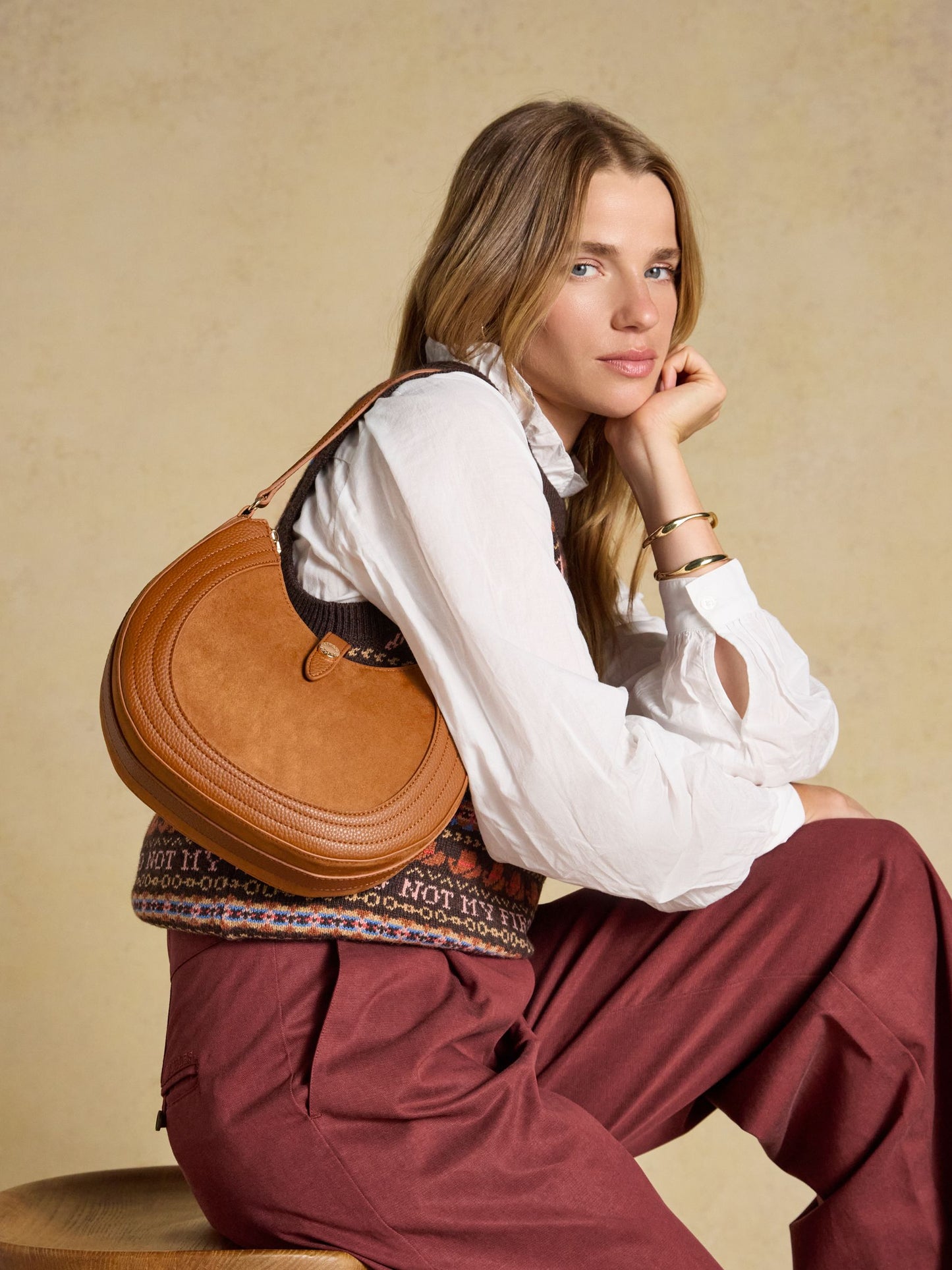 Joules Crossbody Saddle Bag
