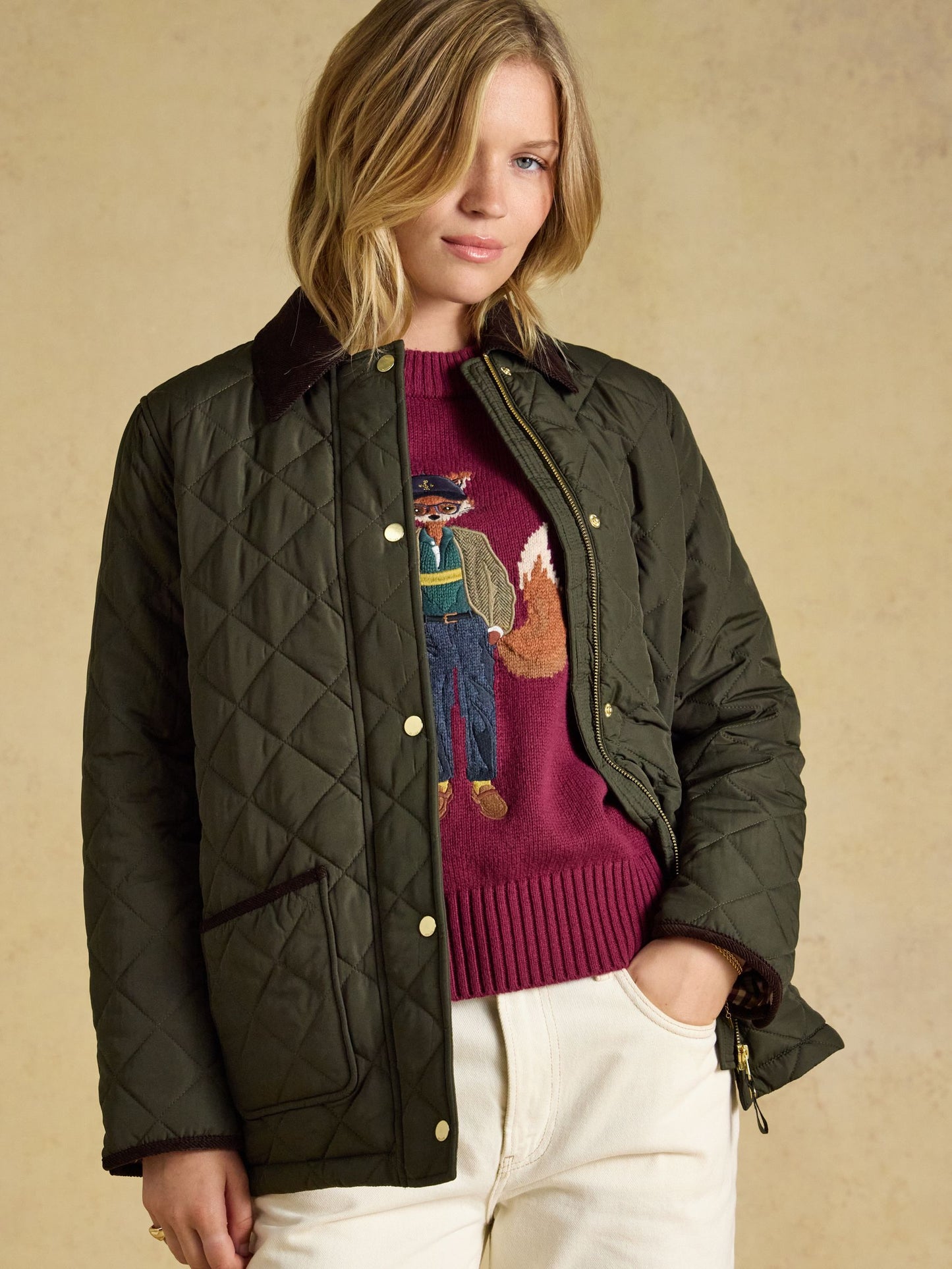 Joules Highgrove Women's Diamond Quilted Jacket