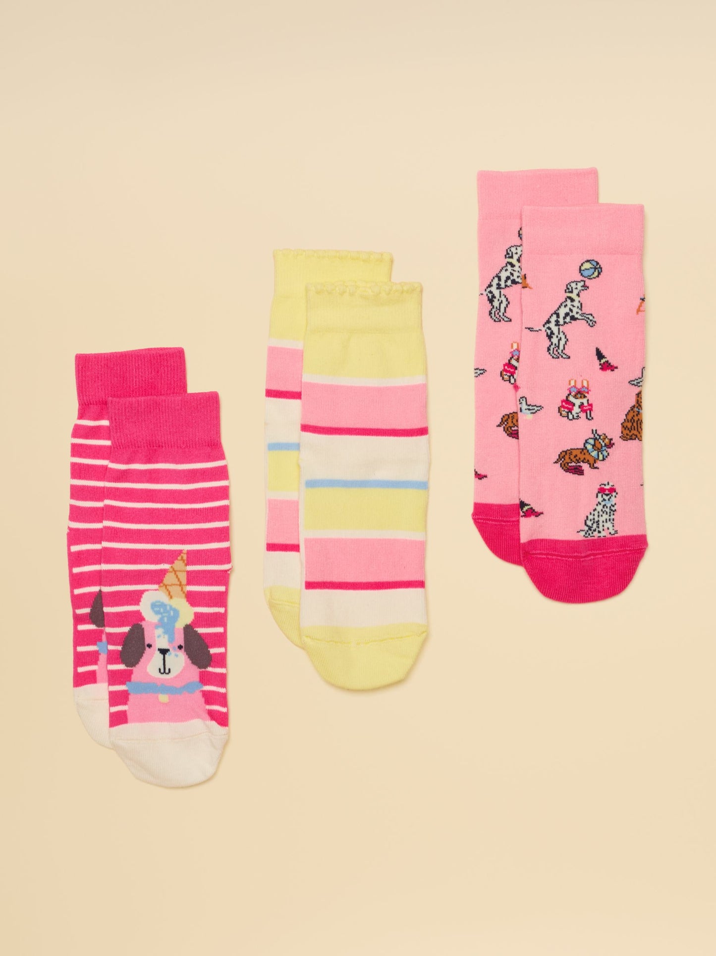 Joules Girls Neat Feet 3-Pack Socks