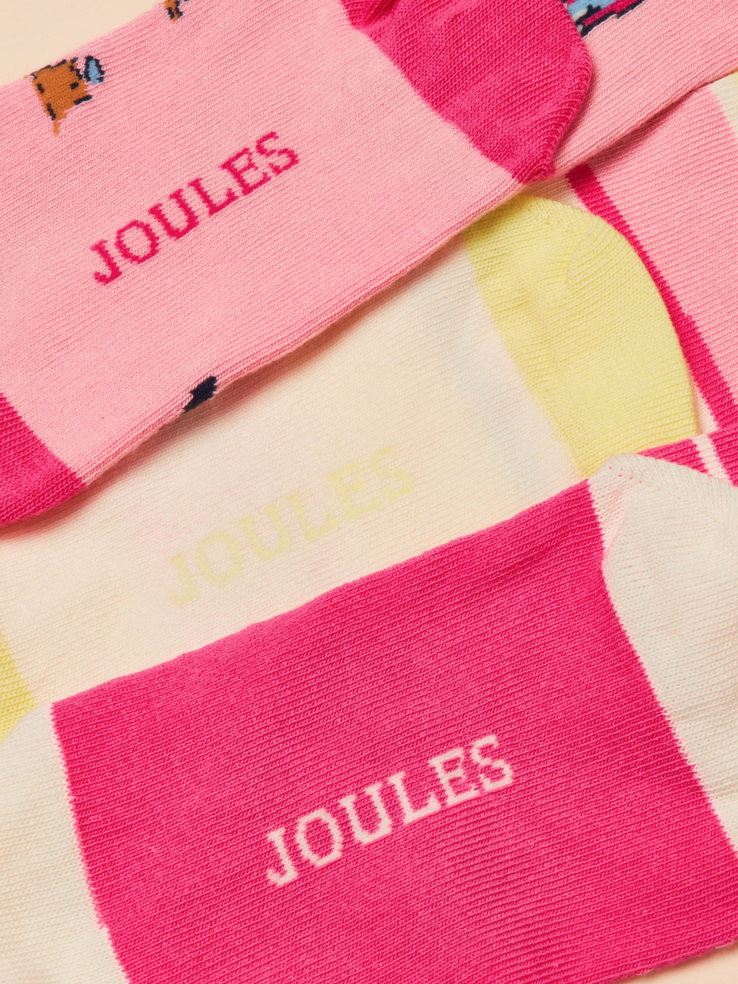 Joules Girls Neat Feet 3-Pack Socks