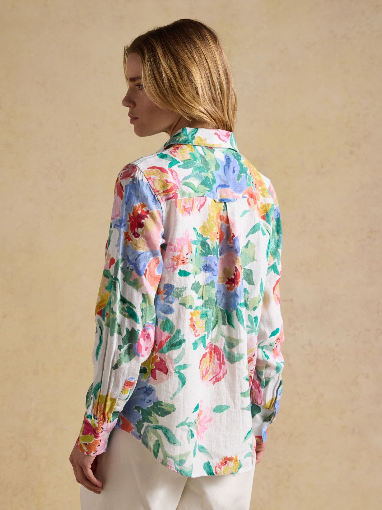 Joules Anna Long Sleeve 100% Linen Shirt