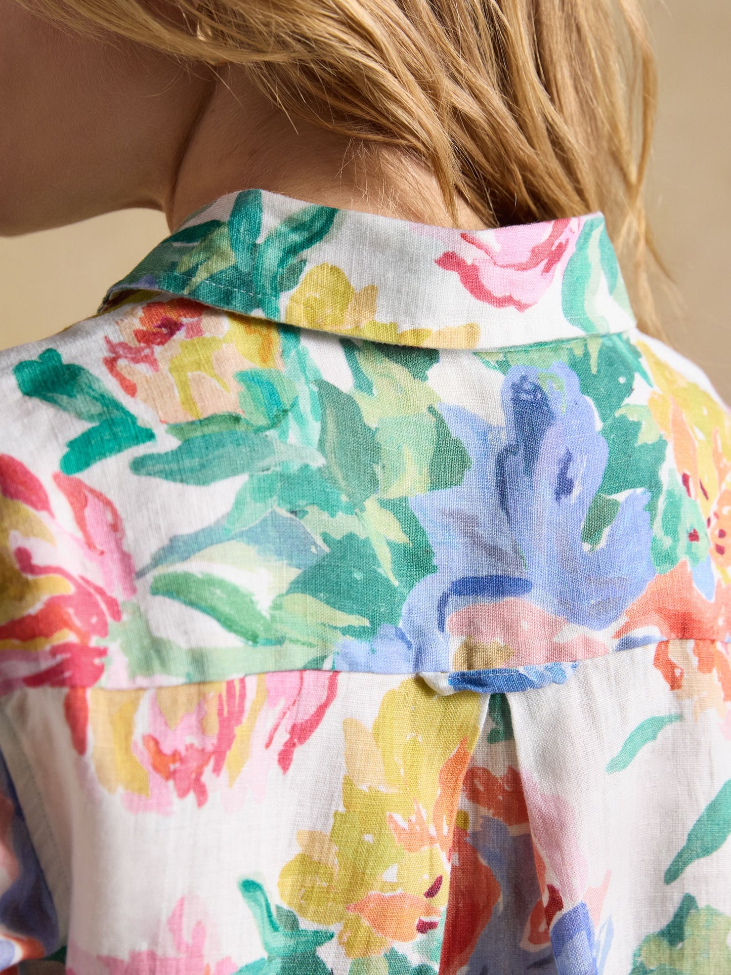 Joules Anna Long Sleeve 100% Linen Shirt