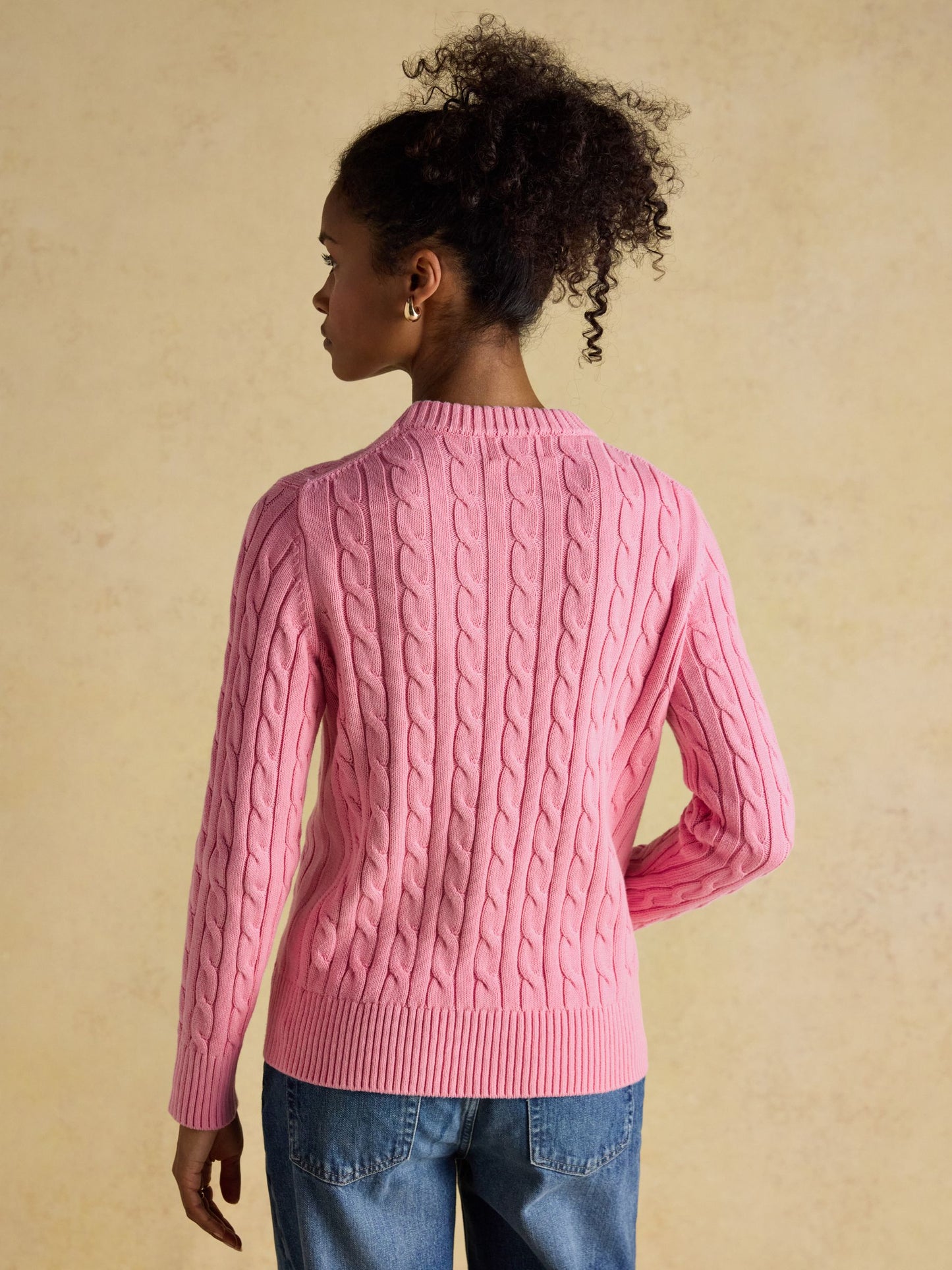 Joules Classic Cable Crew Neck Jumper