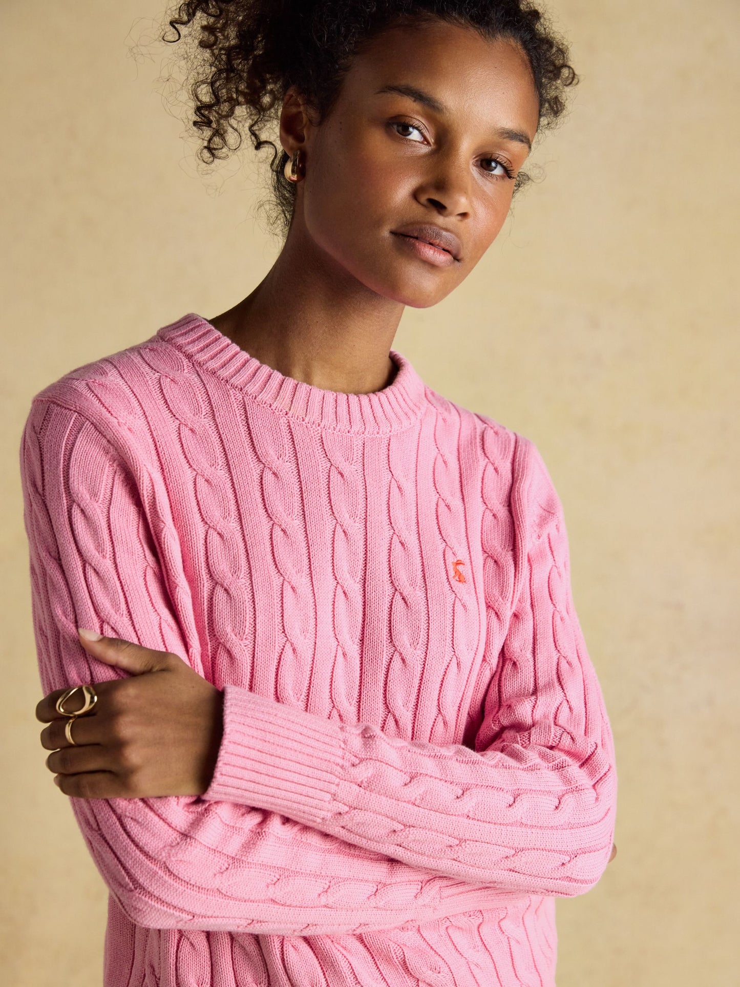 Joules Classic Cable Crew Neck Jumper