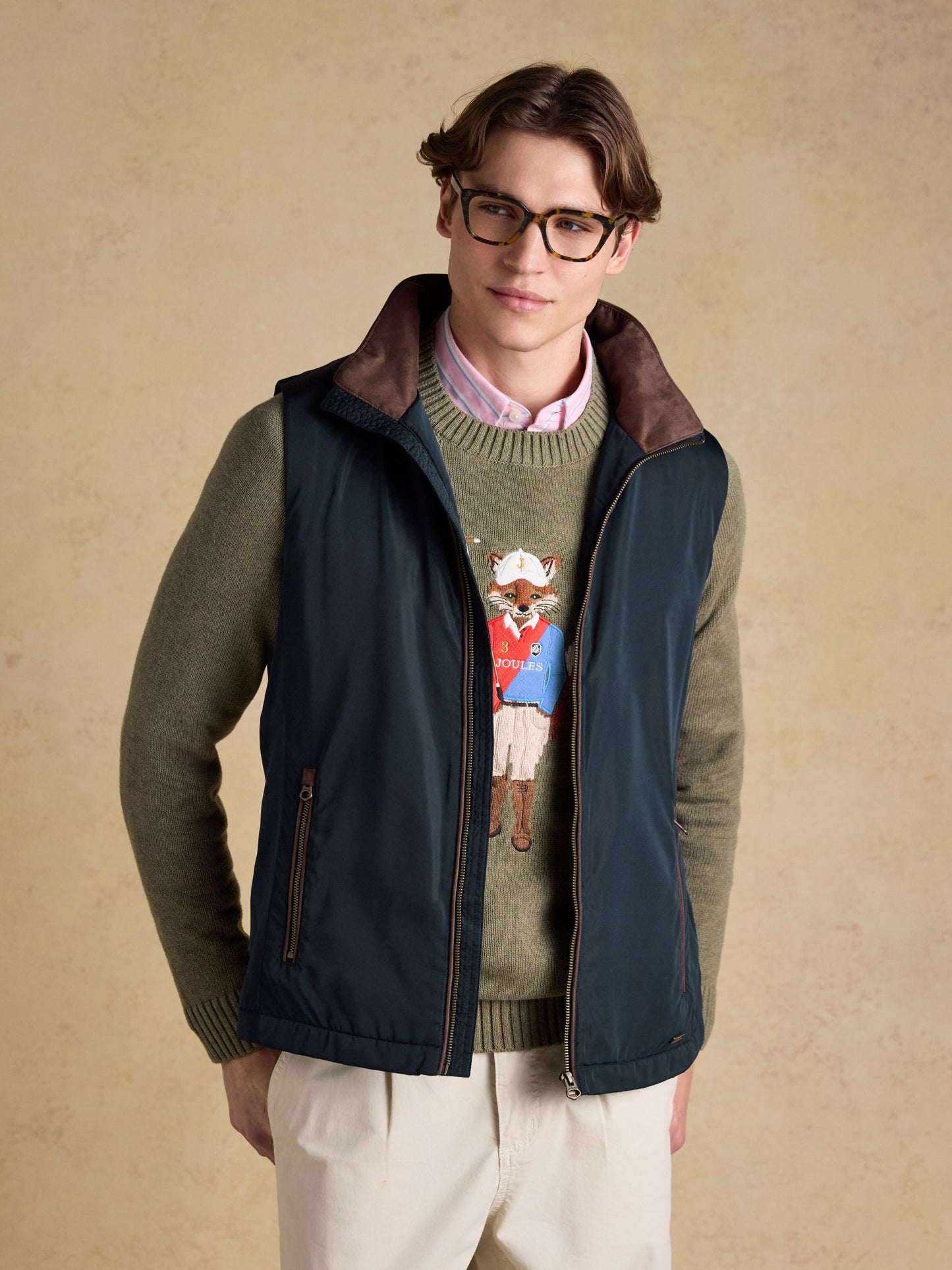 Joules Farnham Padded Fleece Lined Gilet