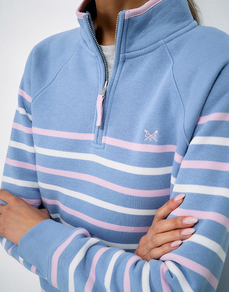 Crew Clothing Women's Half Zip Sweatshirt
