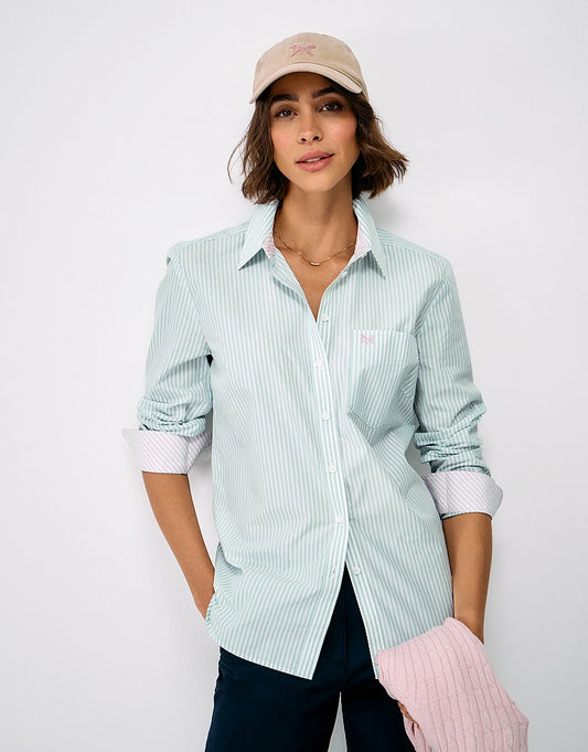 Crew Clothing Women's Relaxed Fit Cotton Poplin Shirt