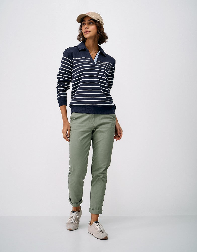 Crew Clothing Sandy Flip-Collar Sweatshirt