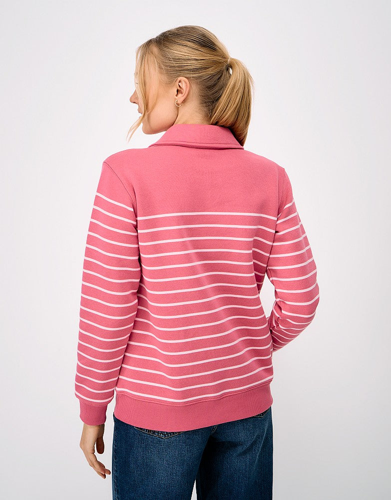 Crew Clothing Sandy Flip-Collar Sweatshirt