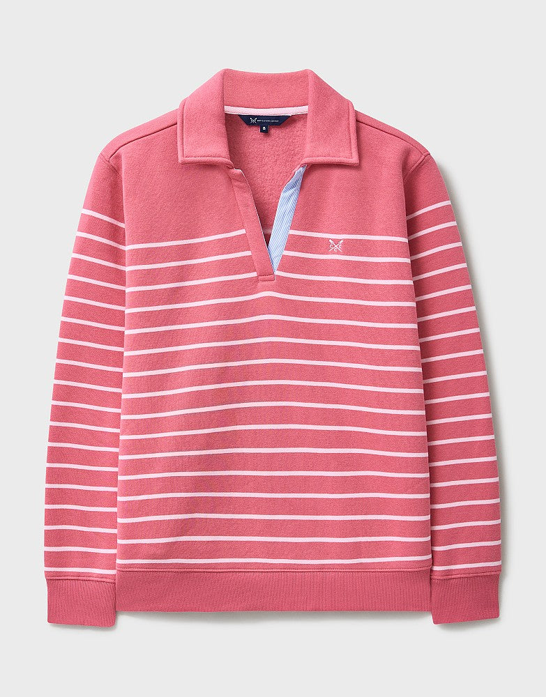Crew Clothing Sandy Flip-Collar Sweatshirt
