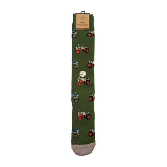 Bartleby Retro Tractor Welly Socks