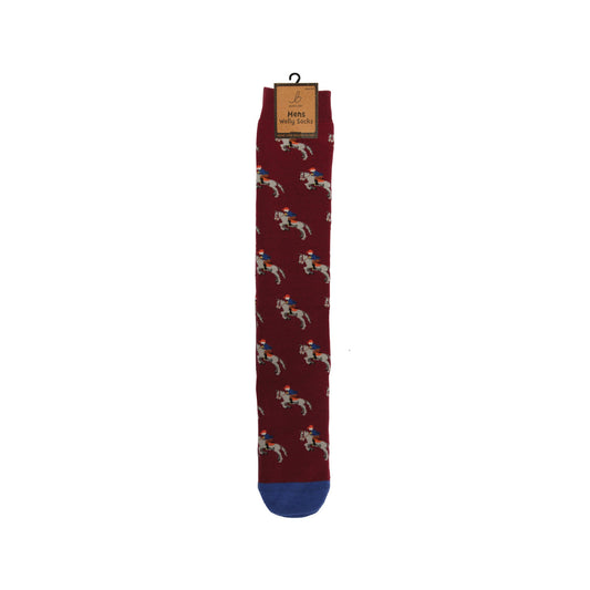 Bartleby Horse and Rider Welly Socks