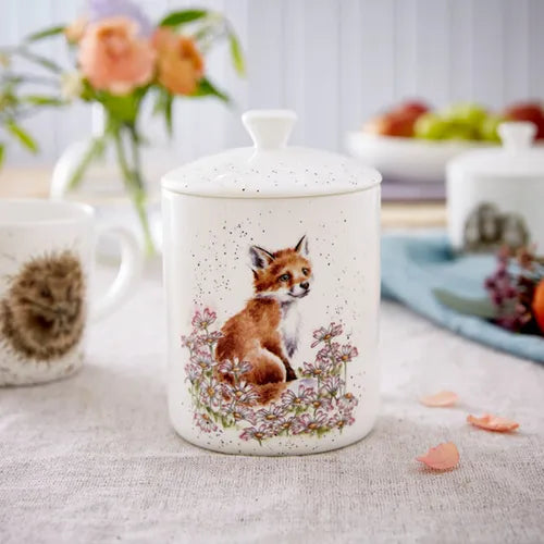Wrendale Make My Daisy Fox Medium Lidded Storage Jar