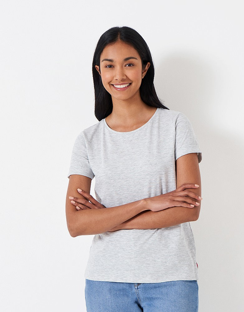 Crew Clothing Perfect Crew Neck Slub T-Shirt