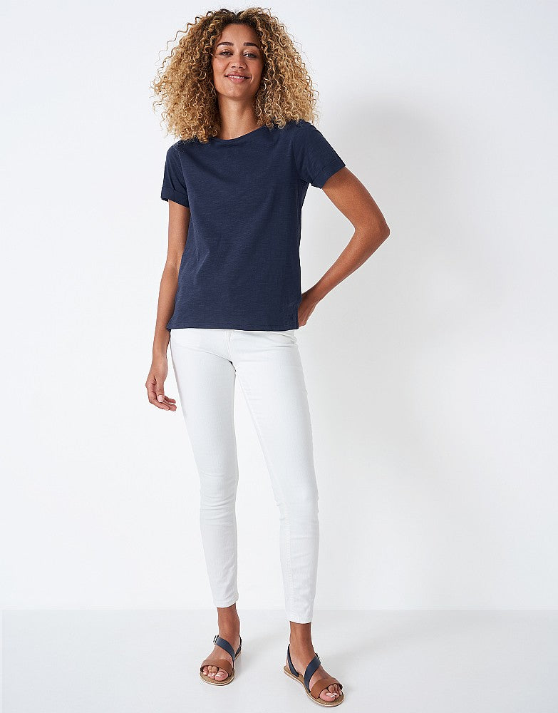 Crew Clothing Perfect Crew Neck Slub T-Shirt