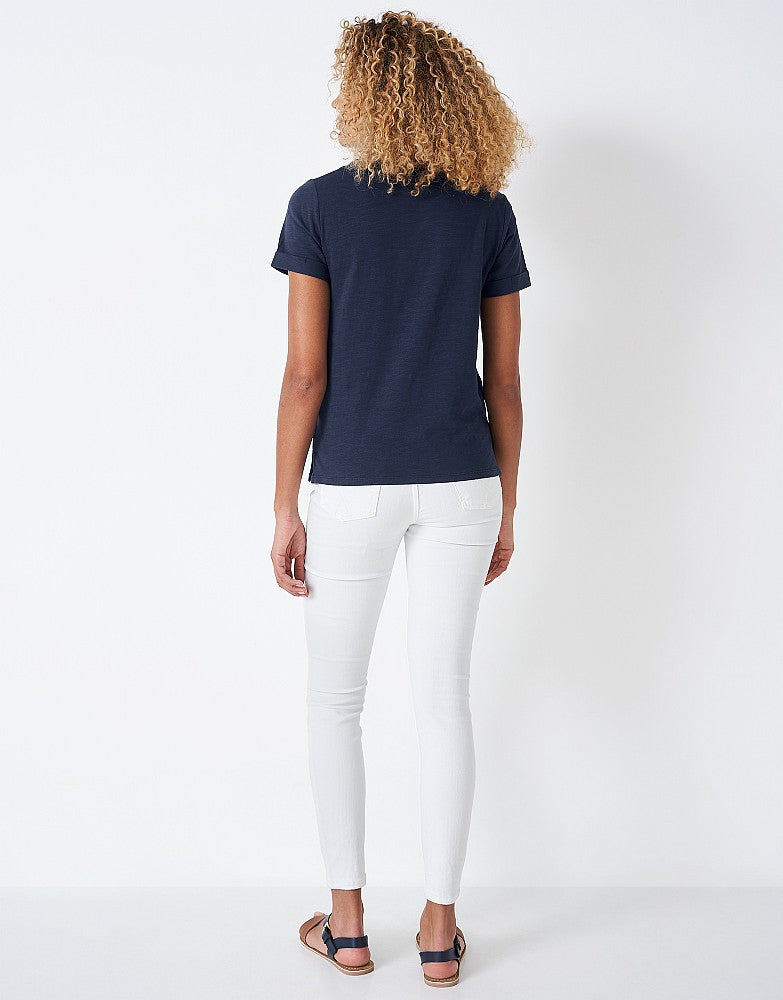 Crew Clothing Perfect Crew Neck Slub T-Shirt