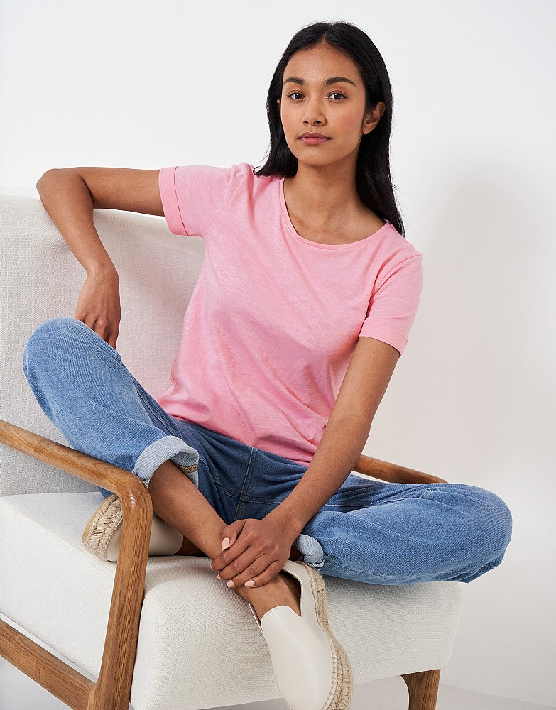 Crew Clothing Perfect Crew Neck Slub T-Shirt