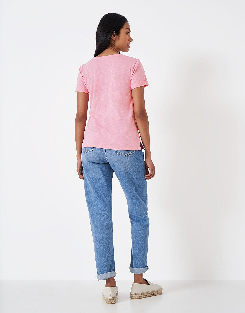 Crew Clothing Perfect Crew Neck Slub T-Shirt