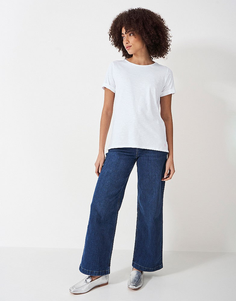 Crew Clothing Perfect Crew Neck Slub T-Shirt