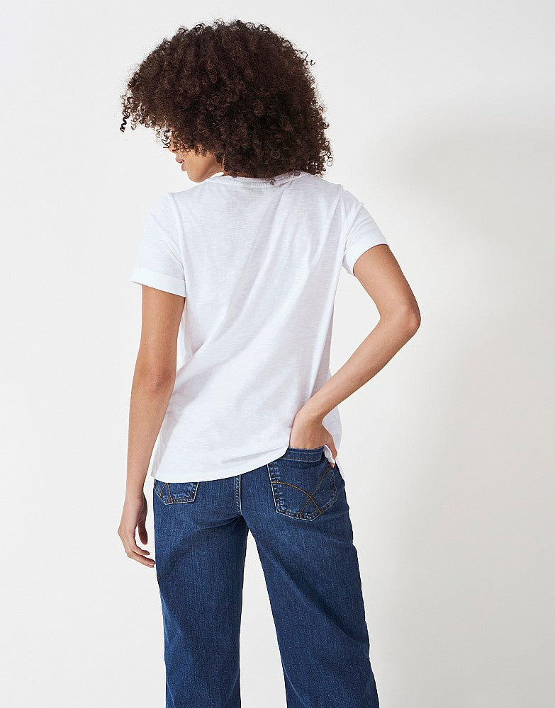 Crew Clothing Perfect Crew Neck Slub T-Shirt